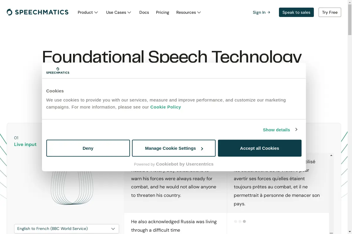 AI Speech Technology | Speech-To-Text API | Speechmatics